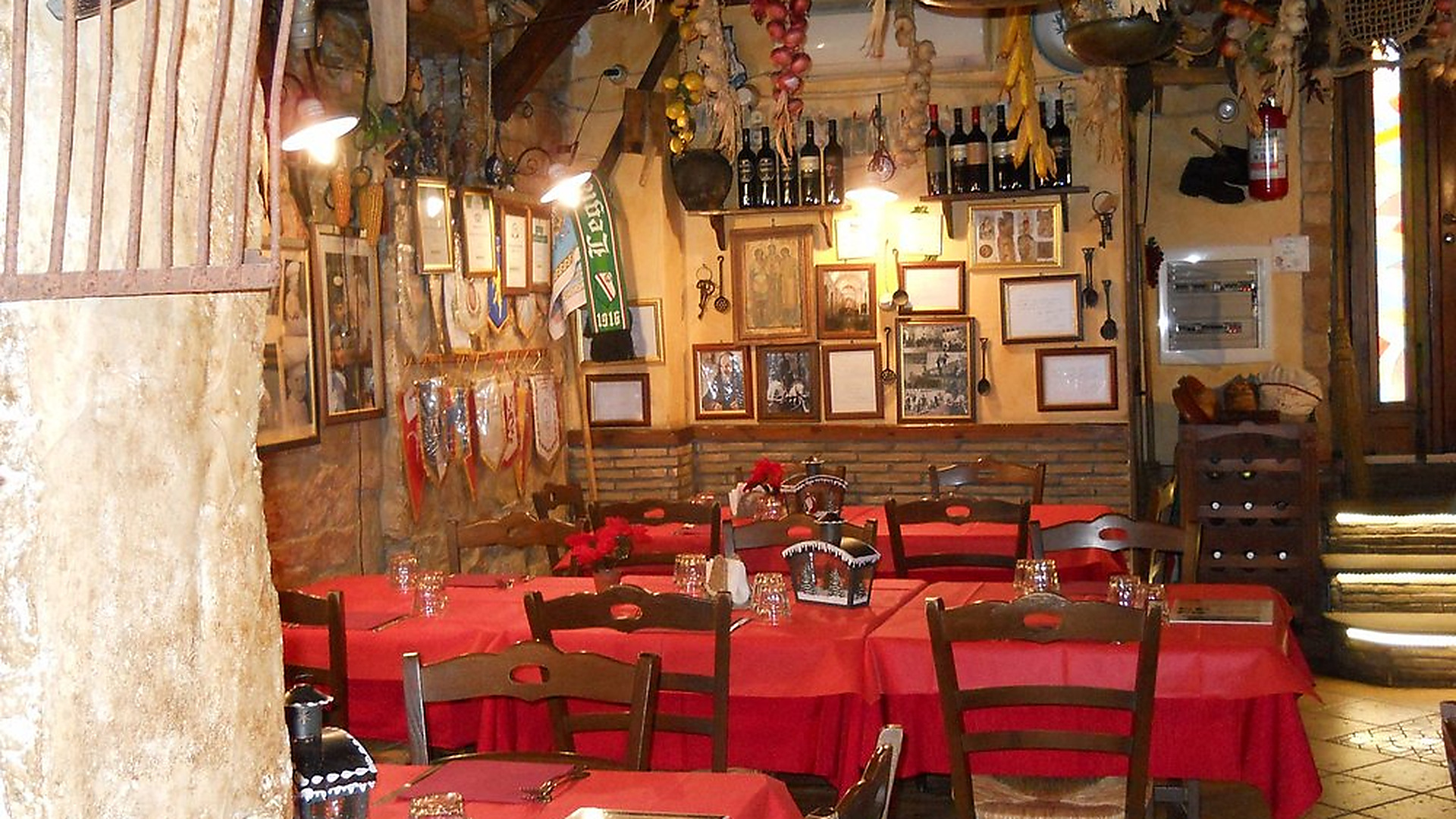 Sala della Storica Trattoria Chiazza Ranna